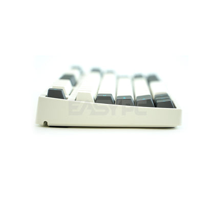 Leopold FC750R PD White/Grey Cherry Clear,PBT Double Shot Keycap, TKL 87 Keys Mechanical Gaming Keyboard LEFC1552 4JTP