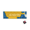 Leopold FC660M PD Yellow/Blue (White Case) - Cherry Silent Red, PBT Double Shot Key Cap, Mini Size 66 Keys (FC660MS/EYBPD(W) 4JTP LEFC1605 4JTP