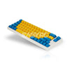 Leopold FC660M PD Yellow/Blue (White Case) - Cherry Silent Red, PBT Double Shot Key Cap, Mini Size 66 Keys (FC660MS/EYBPD(W) 4JTP LEFC1605 4JTP