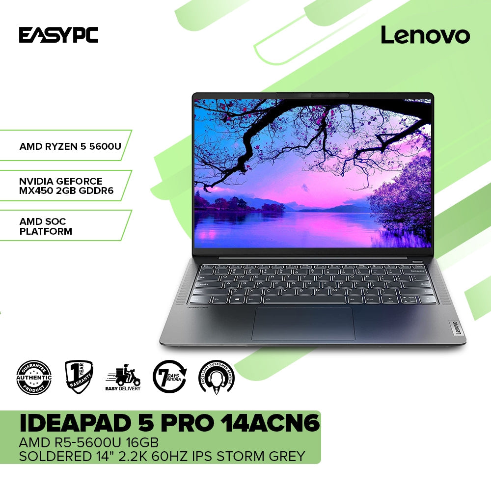 LENOVO IDEAPAD 5Pro 14ACN6 AMD R5-5600U/R7-5800U 16gb 14