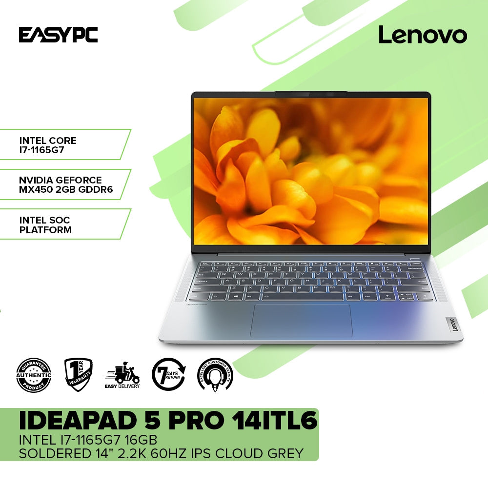 LENOVO IDEAPAD Pro 14ITL6 Intel i7-1165G7 16gb 14