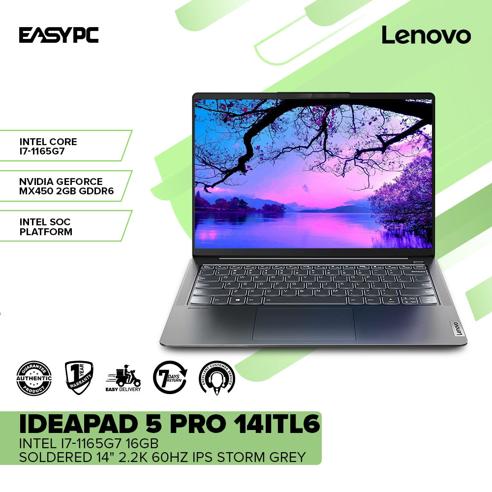LENOVO IDEAPAD 5 Pro 14ITL6 Intel i7-1165G7 16gb 14