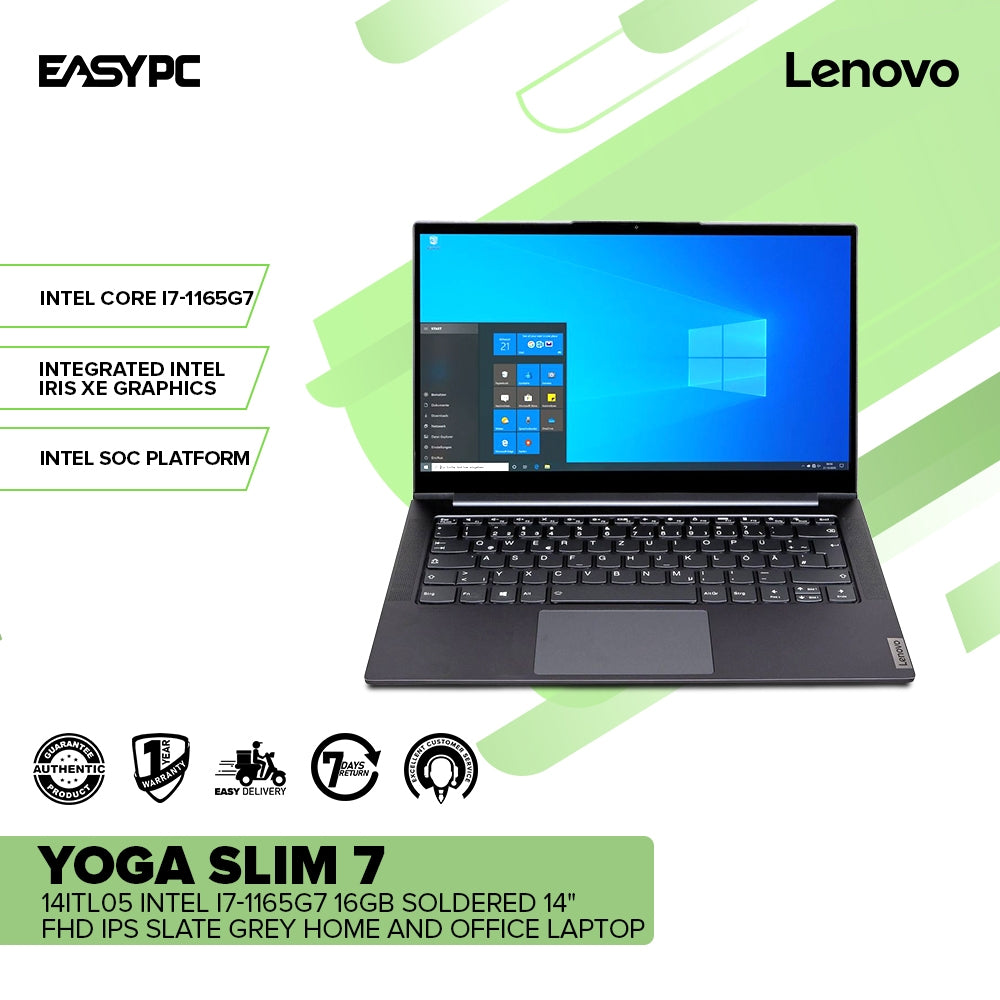 LENOVO YOGA Slim 14ITL05 Intel i5-1135G7 or i7-1165G7 16GB 14