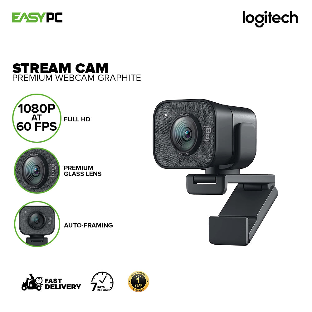 Logitech Stream Cam Premium Full HD Camera w/ USB-C for Live