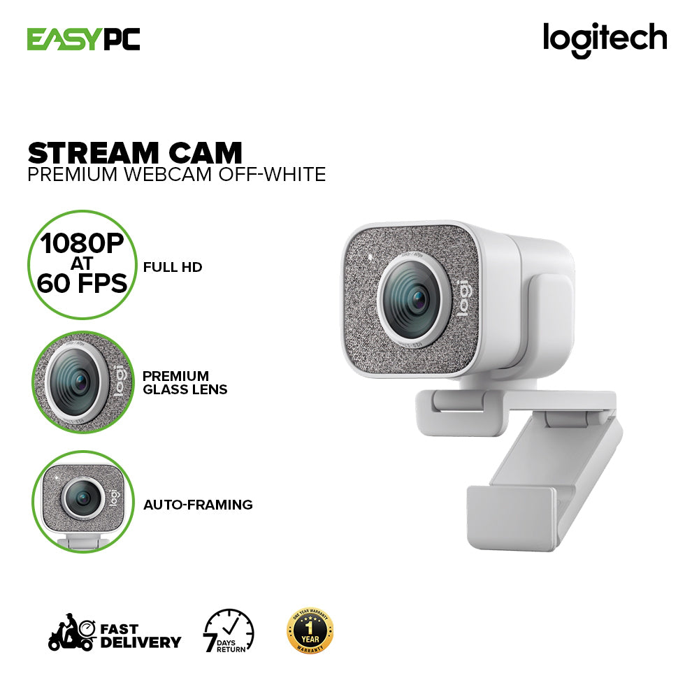 Logitech StreamCam Full HD 1080p 60fps USB Type C Webcam for