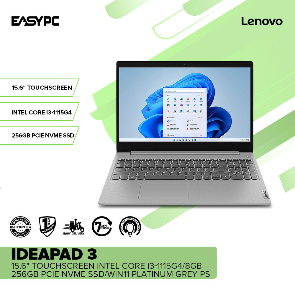 Lenovo Ideapad Touchscreen i3-1115G4/8GB/256GB PCIe NVMe