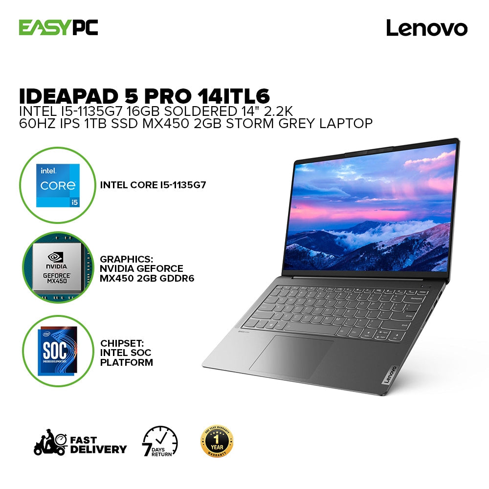Lenovo Mx450 Gddr6 Laptop Lenovo Ideapad Pro 14Itl6 82L30027Ph