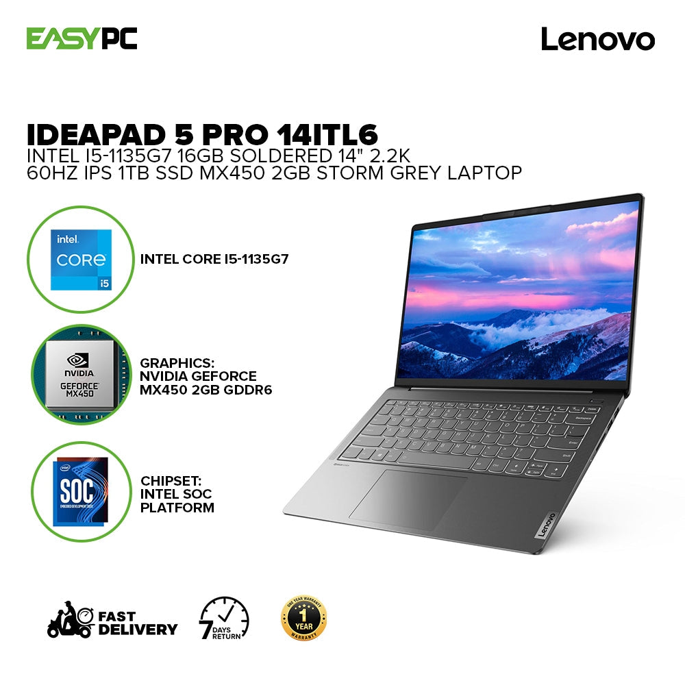 Lenovo Ideapad 5 Pro 14Itl6 82L30027Ph