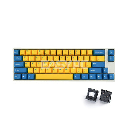 Leopold FC660M PD Yellow/Blue (White Case)-a