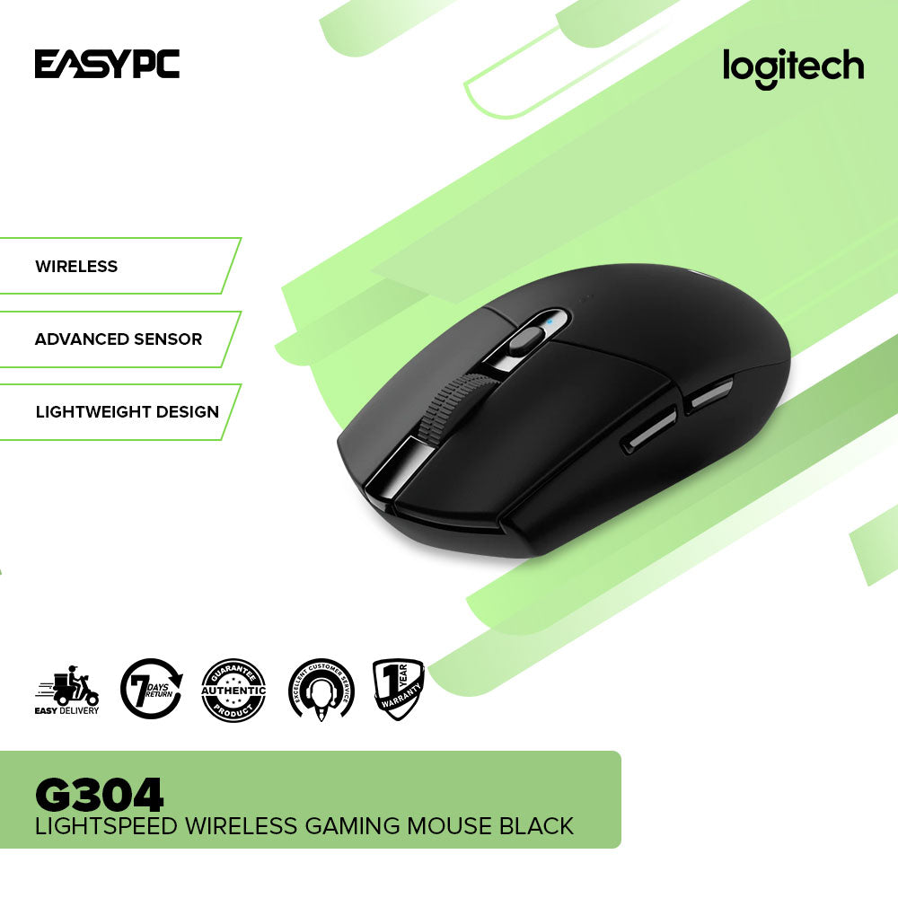 Logitech G304 MAX 12,000 DPI HERO Sensor 6 button fully programmable L ...