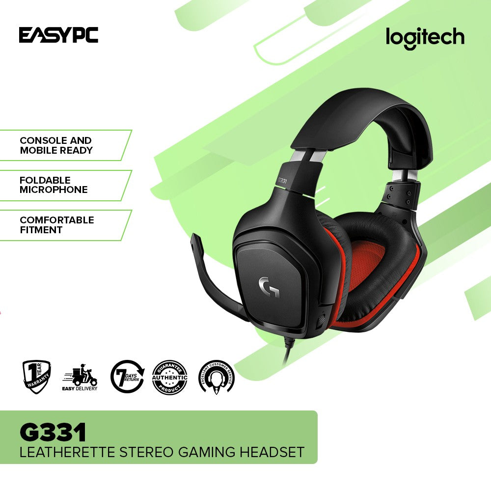 Logitech G331 Leatherette Stereo Gaming Headset EasyPC