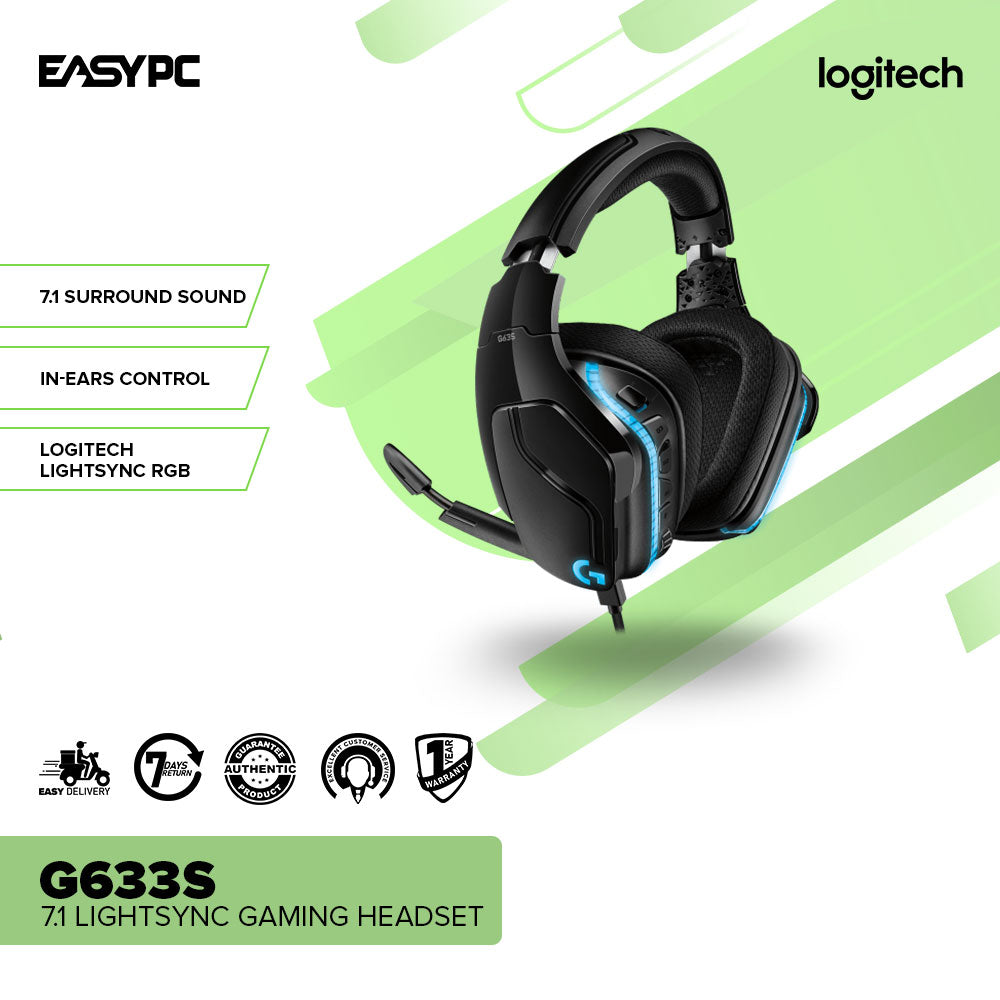 Logitech G633S 7.1 LightSync Gaming Headset
