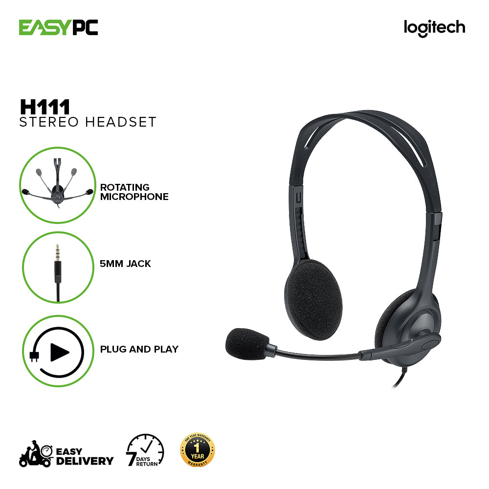 Logitech H111 Stereo Headset - Main Image