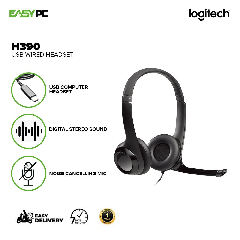 Logitech H390 Usb Headset – EasyPC