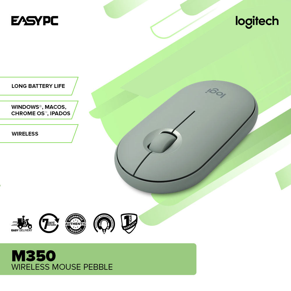 Logitech pebble green light sale