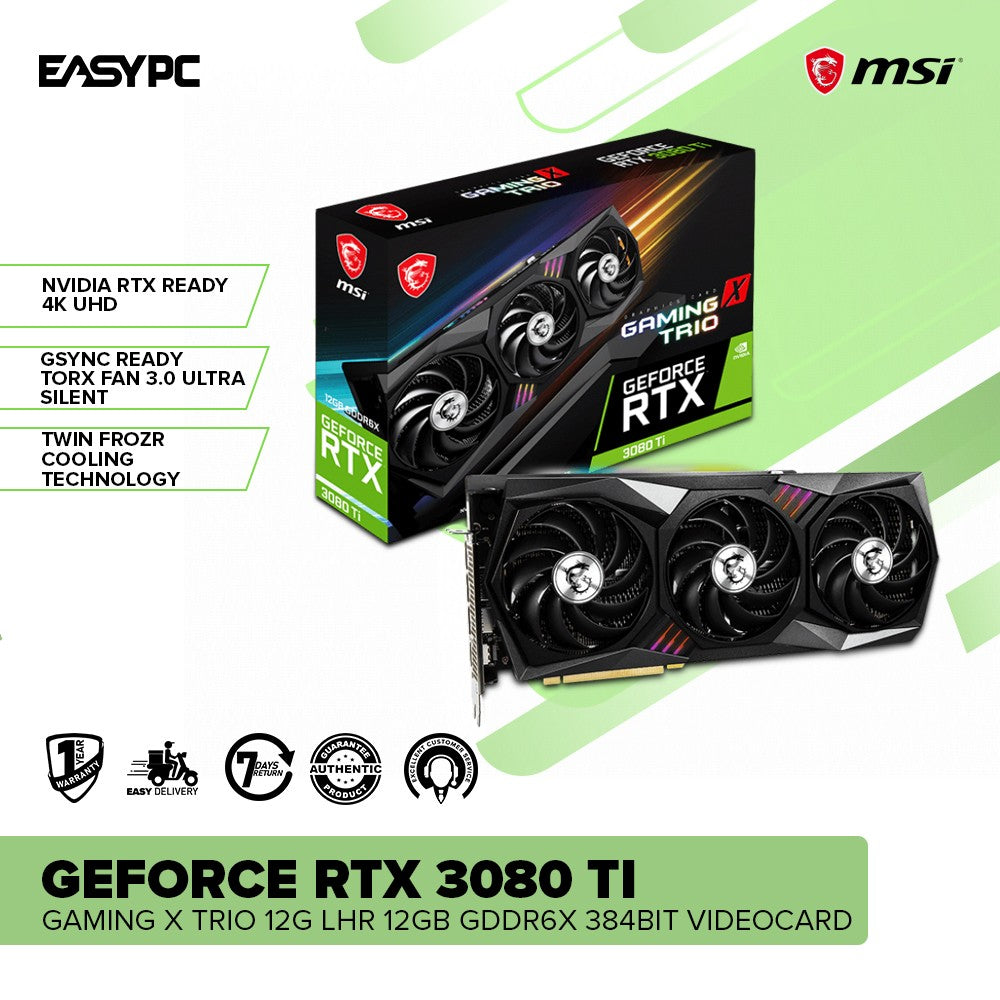 MSI GeForce RTX 3080 Ti Gaming X Trio 12G LHR 12GB GDDR6X 384BIT Videocard