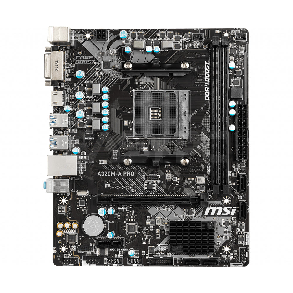 MSI A320M A Pro 3200mhz AM4 DDR4 Gaming Motherboard