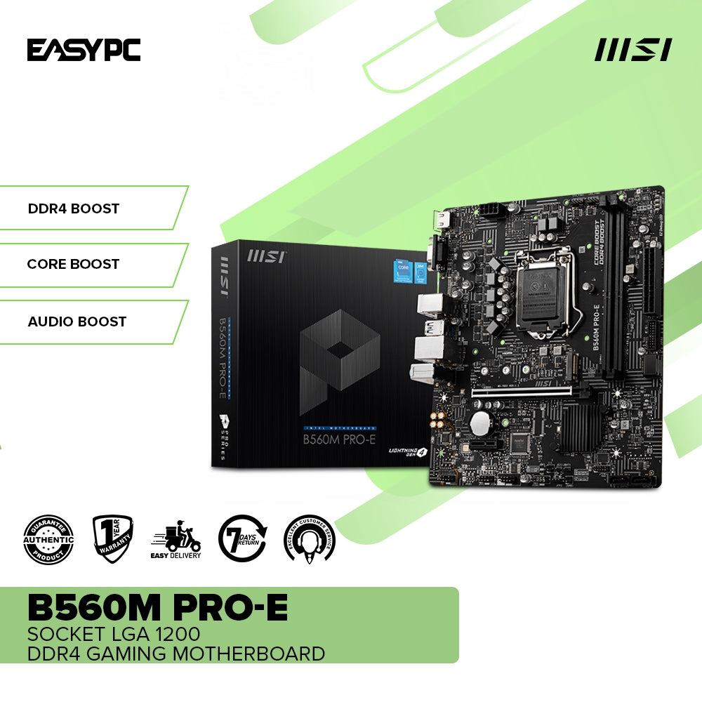 MSI B560M Pro-E Socket LGA 1200 Ddr4 Gaming Motherboard – EasyPC