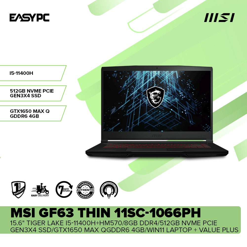 MSI GF63 Thin 11SC-1066PH 15.6