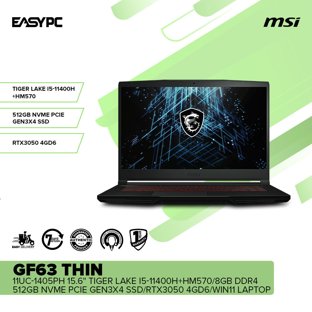 Msi Gf63 Laptop With I5 Processor And Nvidia Graphics MSI GF63