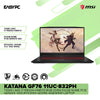 MSI Katana GF76 11UC-832PH Tiger Lake i7-11800H+HM570/8GB DDR4/512GB NVMe PCIe Gen3x4 SSD/RTX3050 GDDR6 4GB/Win11 Laptop + Value Plus