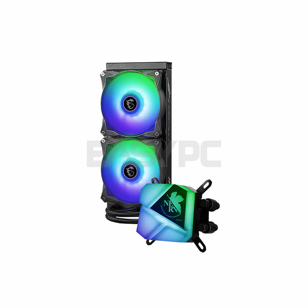 MSI MAG CORELIQUID C240 EVA e-PROJECT AIO RGB Dual Fan Optimal