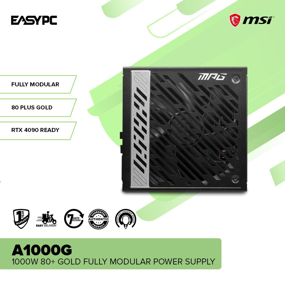 MSI MPG A1000G 1000W 80+ Gold Fully Modular Power Supply