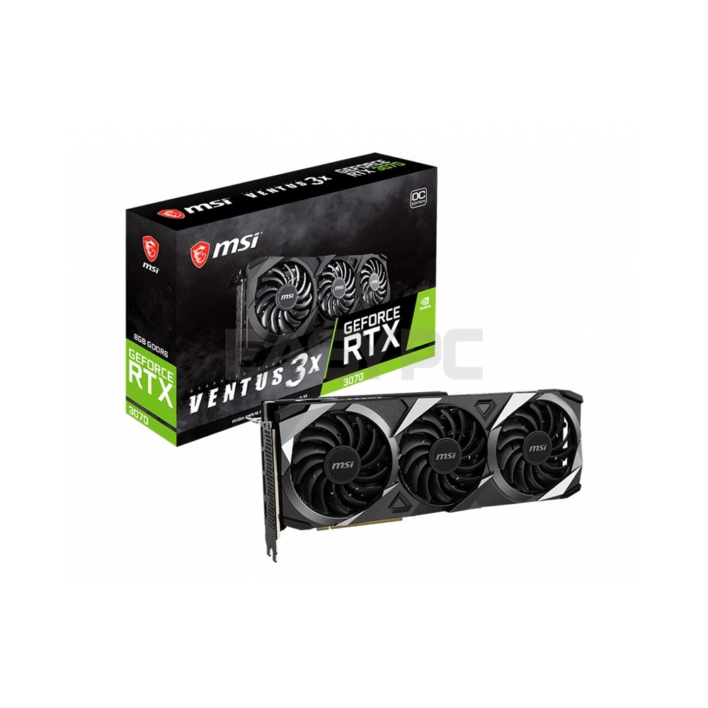 MSI NVIDIAÂ® GeForce RTXÂ™ 3070 Ventus 3X OC 8GB 256bit GDdr6 PCI