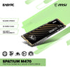 MSI Spatium M470 1TB PCIE NVME M.2 Solid State Drive