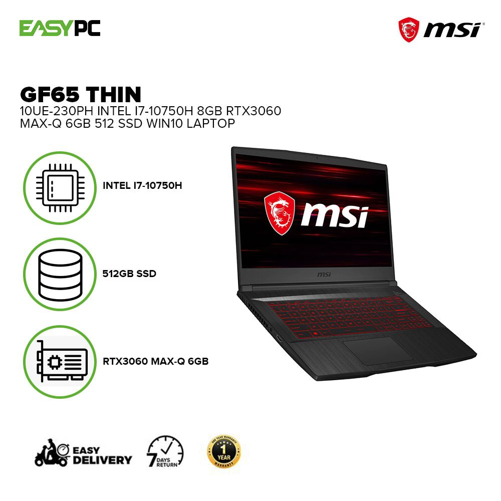 Geforce Rtx 3060 Laptop Gf65 Msi 3060 MSI GF65 THIN Gaming Laptop
