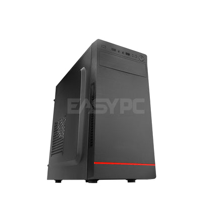 Neutron 2817 Mini Atx PC Case Black Red-a