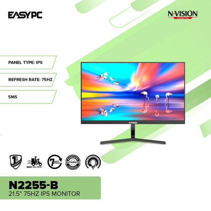 Nvision S2515 24.5 FHD 100HZ Frameless IPS Monitor Black – EasyPC