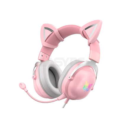 ONIKUMA X11 Pink RGB Gaming Headset-a