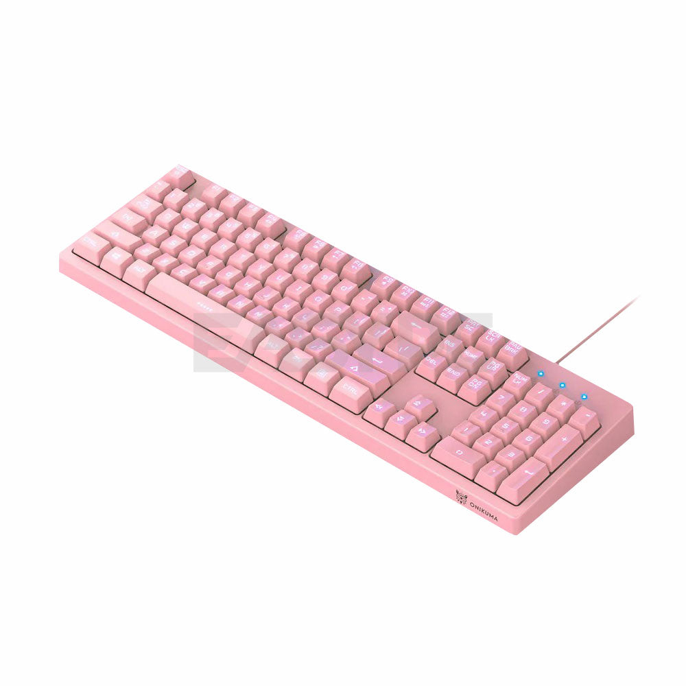 Onikuma G25 + CW905 Gaming Bundle Keyboard and Mouse Pink