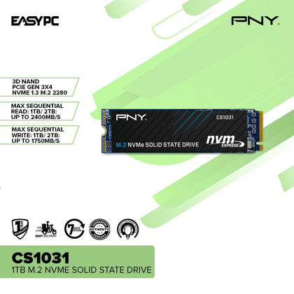PNY CS1031 1TB M.2 NVME Solid State Drive
