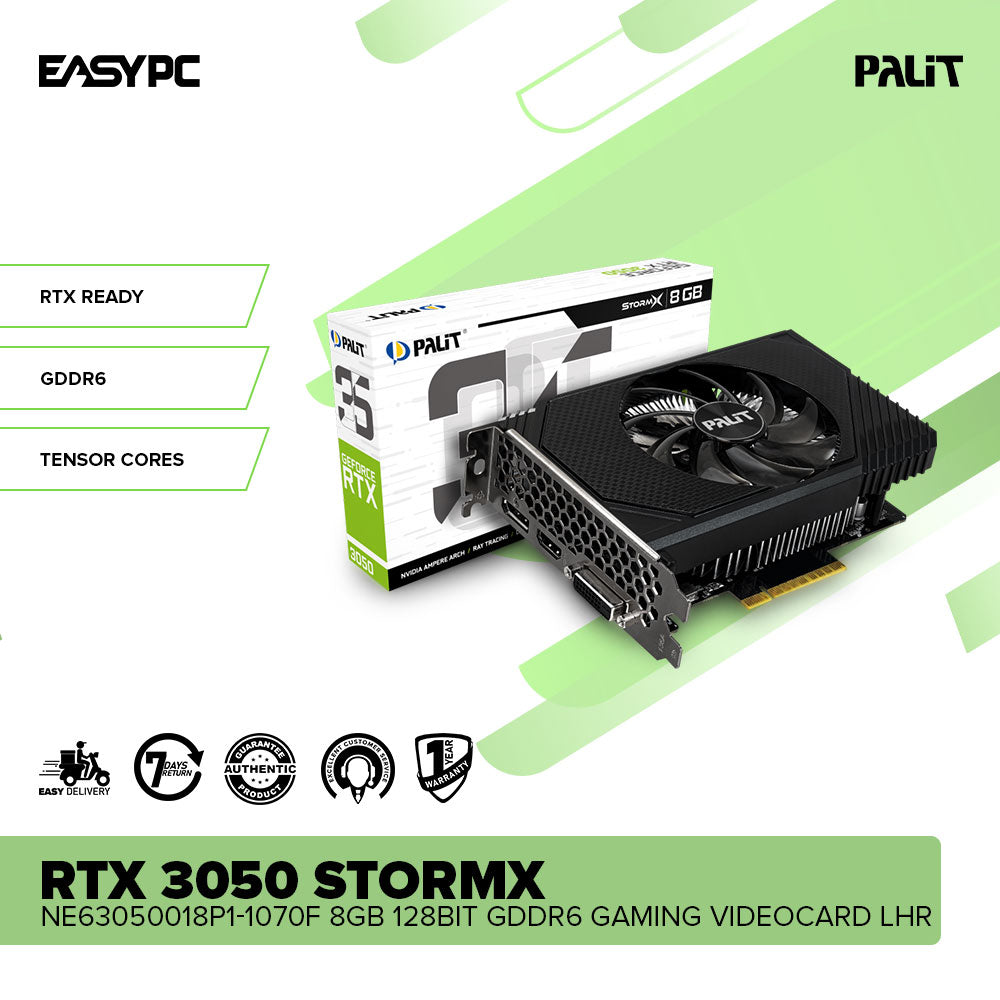 Palit NVIDIA® GeForce RTX™ 3050 Dual and StormX 8GB 128bit