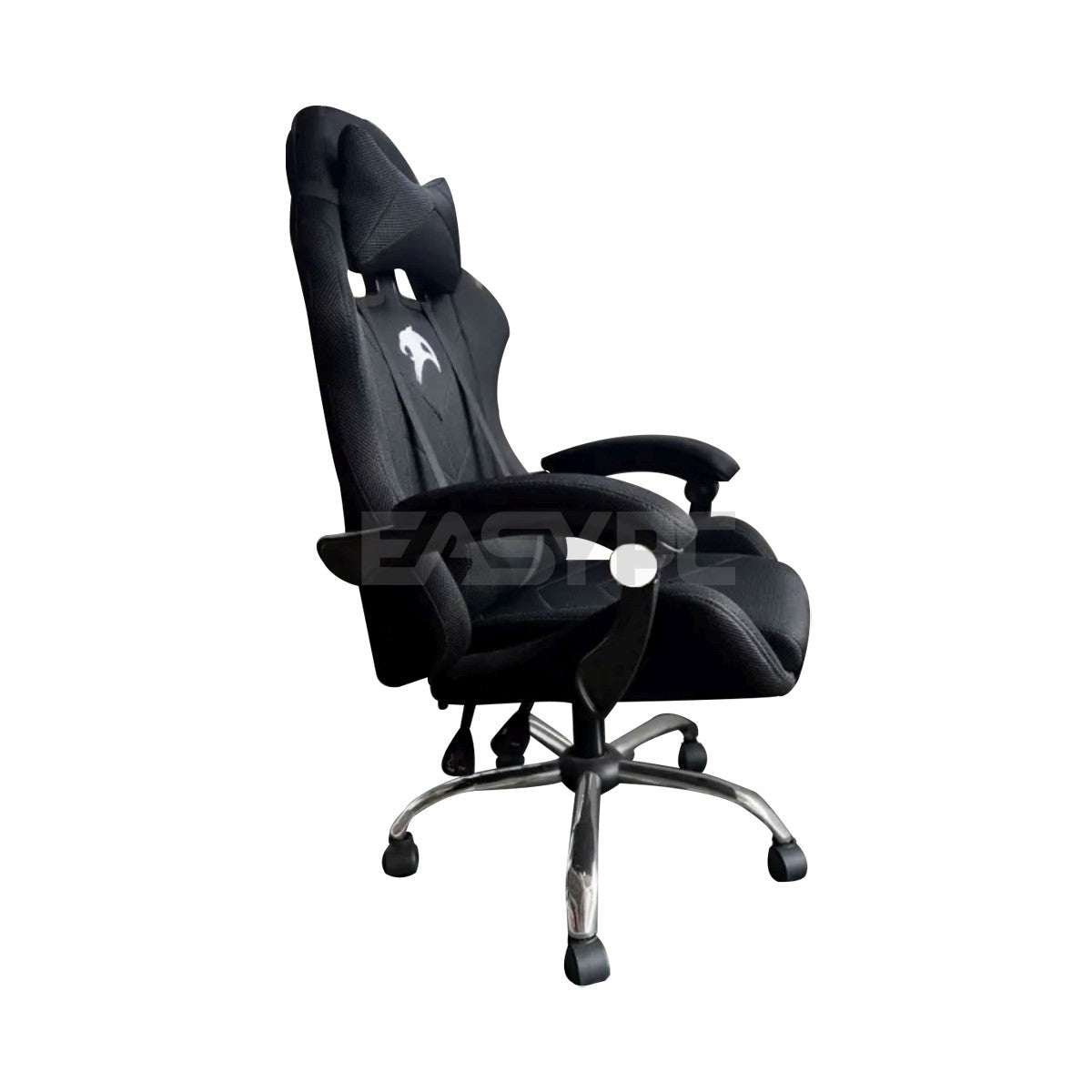 Panther Nightfall Series Nylon Legs Fabric Gaming Chair Black-b