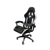 Panther Nightfall Series Nylon Legs Fabric Gaming Chair Black White-b
