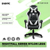 Panther Nightfall Series Nylon Legs Fabric Gaming Chair Black White