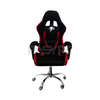 Panther Nightfall Series Steel Legs Fabric Gaming Chair Black Red-a