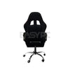 Panther Nightfall Series Steel Legs Fabric Gaming Chair Black Red-b
