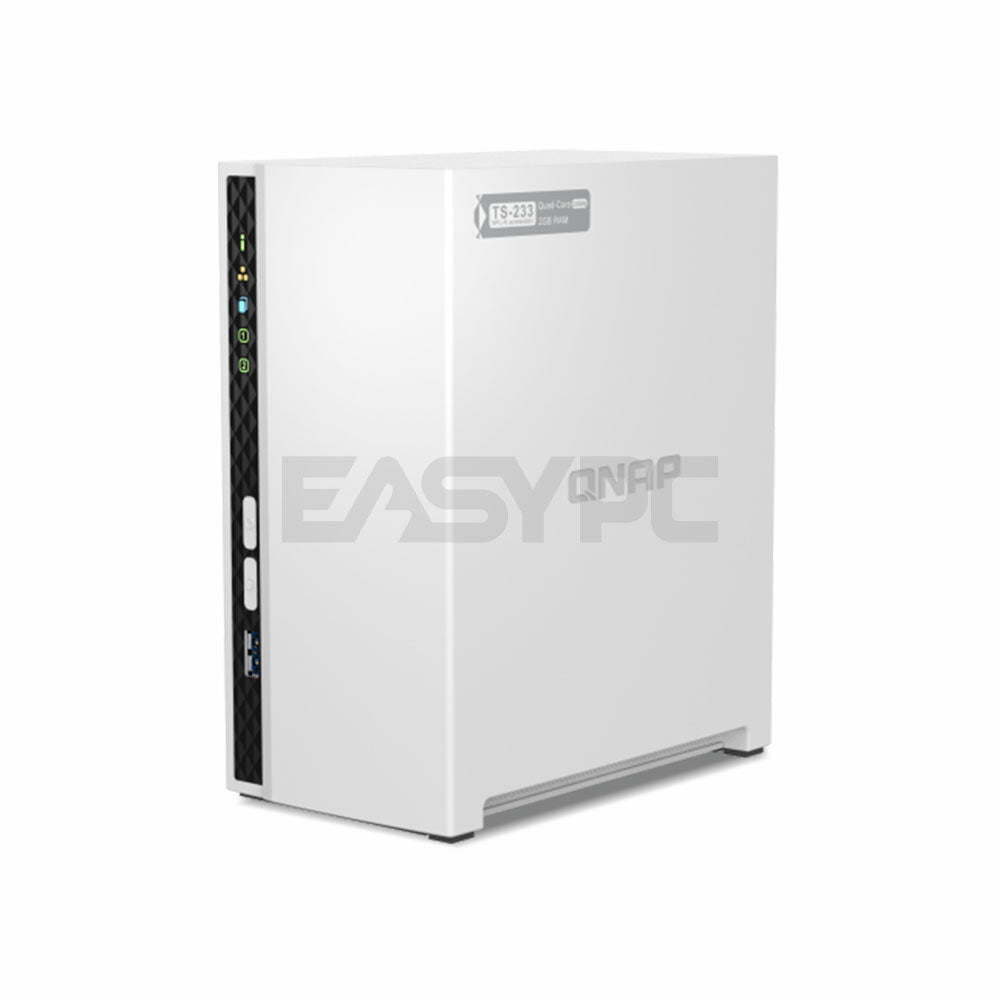 QNAP TS-233 2GB Memory 2-Bay NAS AI-powered image recognition