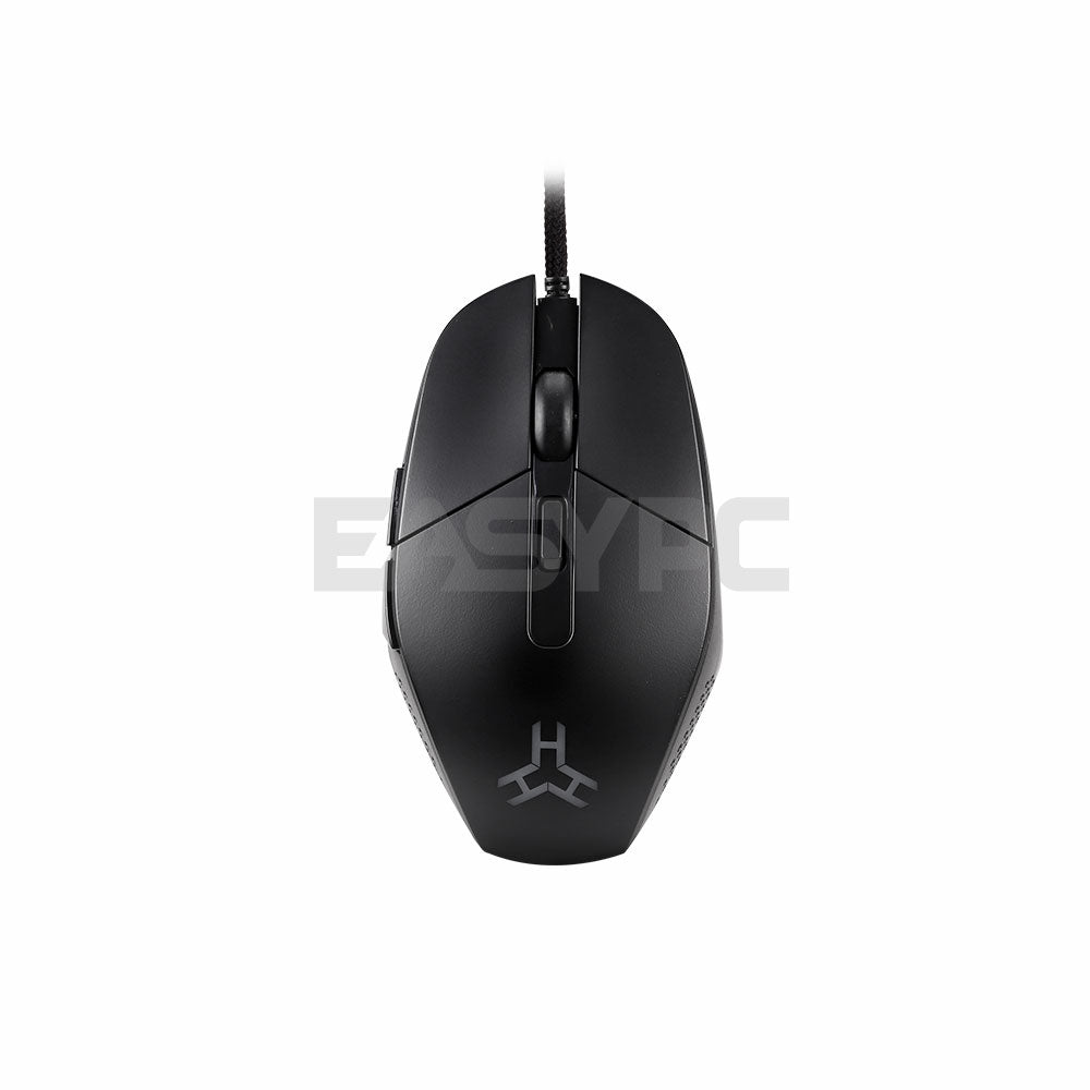 RAKK ARKA Braided Cable Lightweight RGB Gaming Mouse Black-a