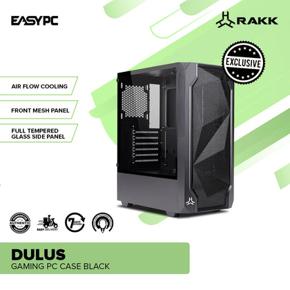 RAKK DULUS Gaming PC Case Black