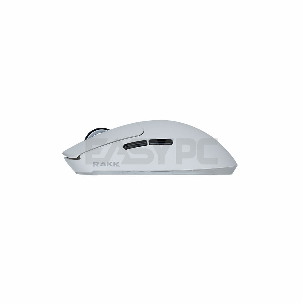 RAKK GAHUM Trimode 3395 Lightweight Gaming Mouse White-b