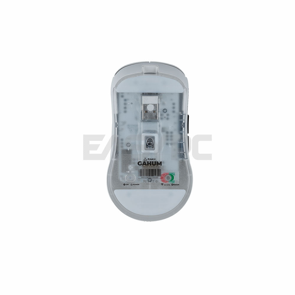 RAKK GAHUM Trimode 3395 Lightweight Gaming Mouse White-d