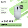 RAKK GAHUM Trimode 3395 Lightweight Gaming Mouse White