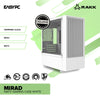 RAKK MIRAD Matx White Tempered Glass Gaming PC Case