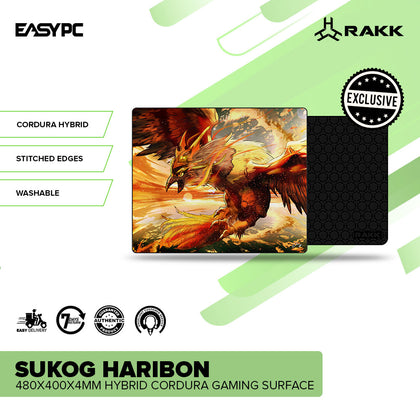 RAKK SUKOG HARIBON 480x400x4mm Hybrid Cordura Gaming Surface
