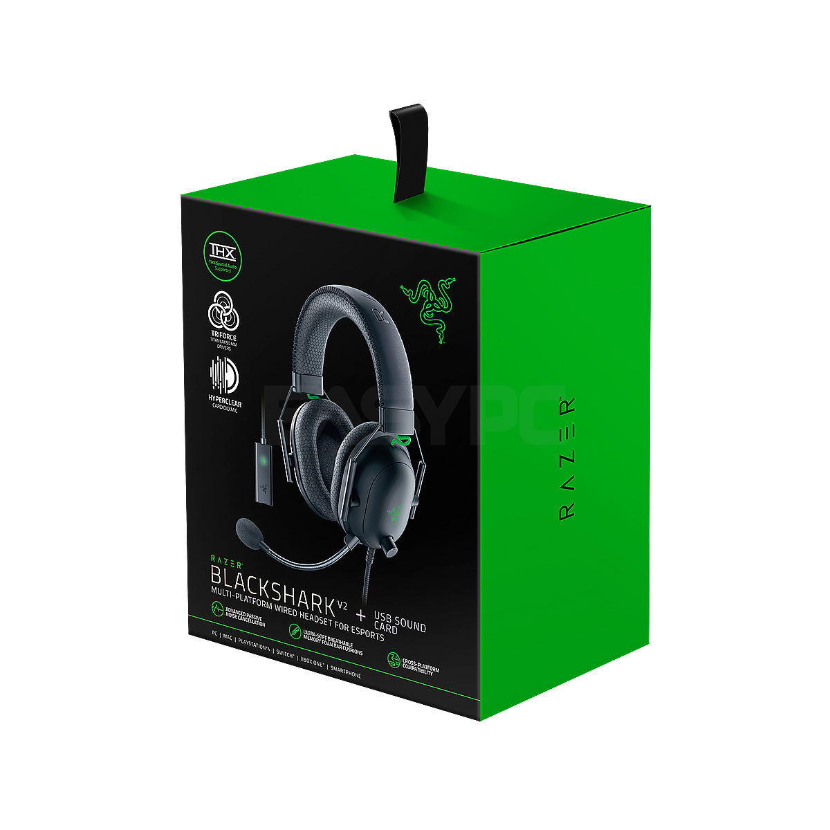 Razer BlackShark V2, HyperClear Cardioid Mic, THX Spatial Audio